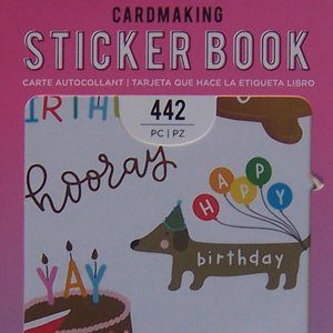 AMERICAN CRAFTS Birthday Card Sticker Pad (NEW)